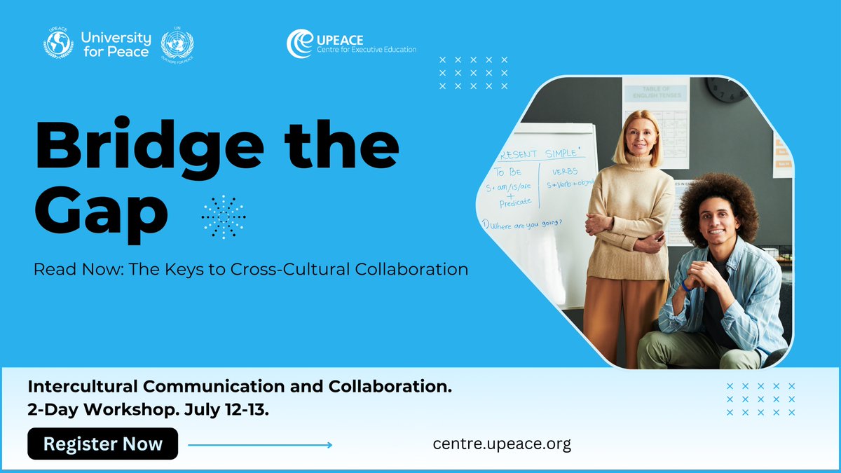 Working across cultures? This article explores 4 research-backed tips to bridge cultural gaps and build stronger teams! bit.ly/3xodJdM 🏆

Sign up NOW for our 2-day workshop: bit.ly/InterculturalU… 🎓🌟

#SignUpNow #TeamBuilding #CareerDevelopment #UPEACE #Course