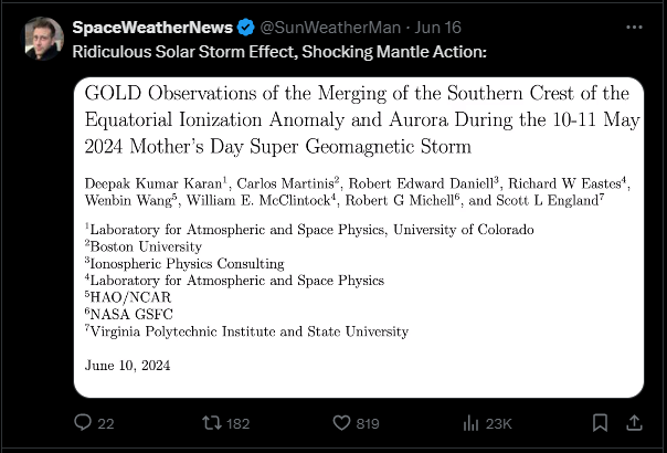 Nightnewsdotnet's tweet photo. @SunWeatherMan lots of #sunspot #science happening above with scientifically observable events but little major impacts (to look at) for us #terrestrials without instruments, the #mainthread  though is the adoption and factoring in of #spaceweather on climate science
https://t.co/6ImL9f1sRB https://t.co/3IkyTnc3Xc