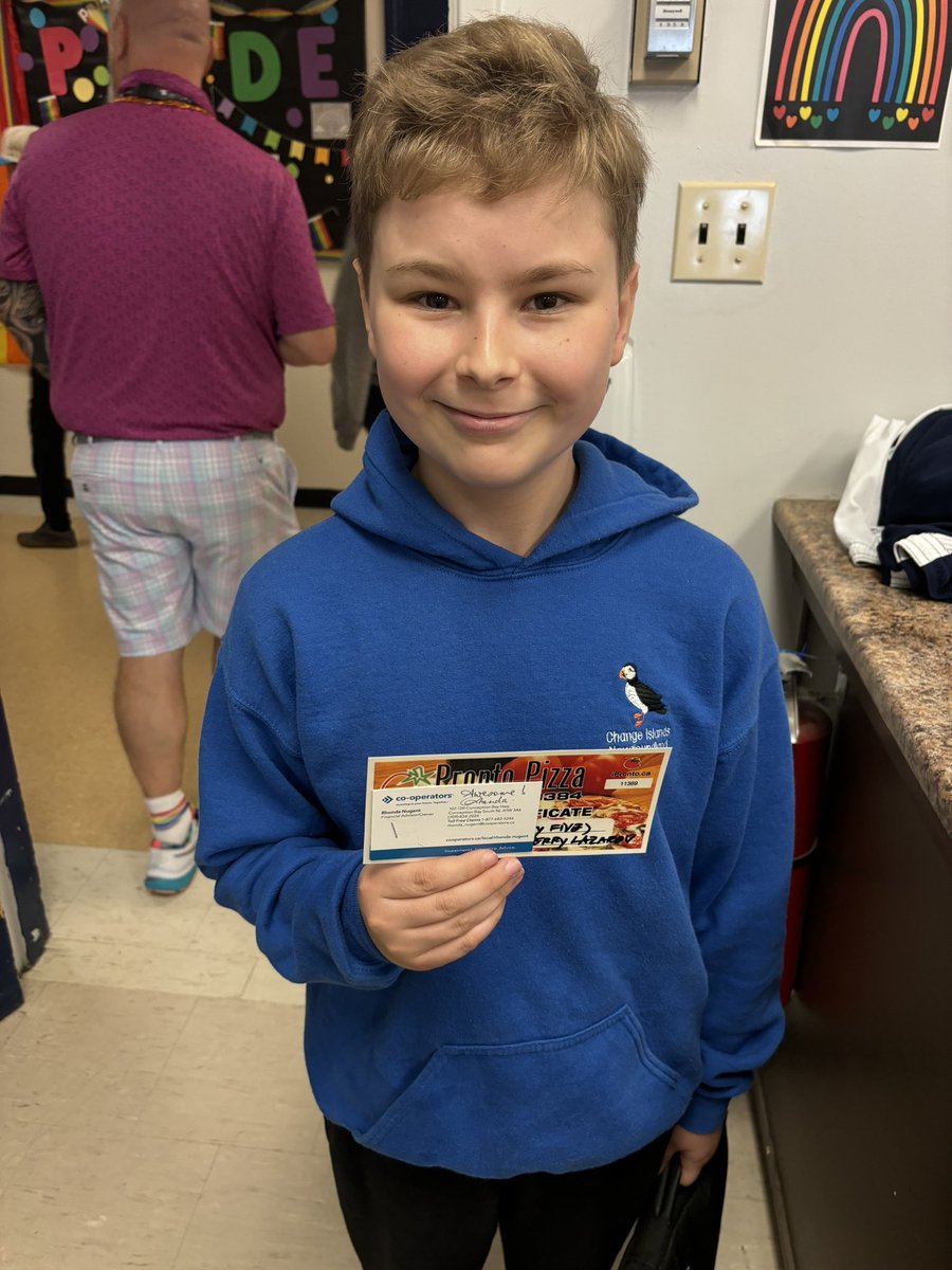 Our last project positivity winners for this year are C and S! They’ll be getting some Pronto Pizza! 🍕Great work making our school a ✨positively✨ amazing place to be, Ravens! 💙 <a href="/FRJHschool/">@FRJHschool</a> <a href="/MmeMcDonaldFRJH/">Mme. McDonald</a>