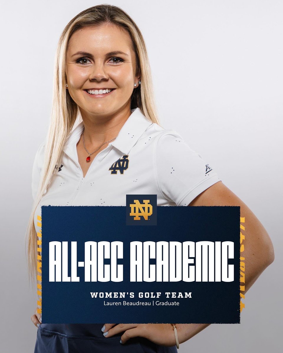 Congratulations to our 6 student-athletes that were named to the 2024 All-ACC Academic Team! Way to go Irish! #GoIrish ✨📚