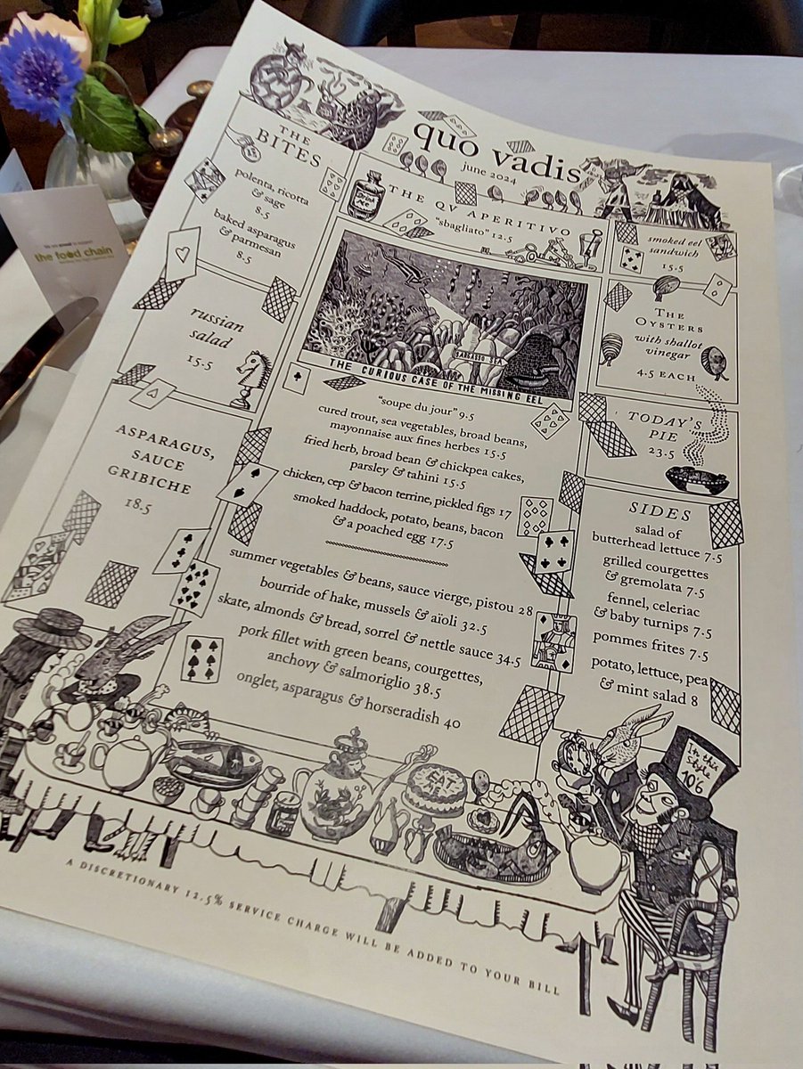 A faultless festival of classic flavours.  It can't be stated enough that the smoked eel sandwich is the best dish in London 🏆porchetta tonnato. 🏆Iles flottante 🏆 <a href="/JLQuoVadis/">Jeremy Lee</a> Chapeau sir....