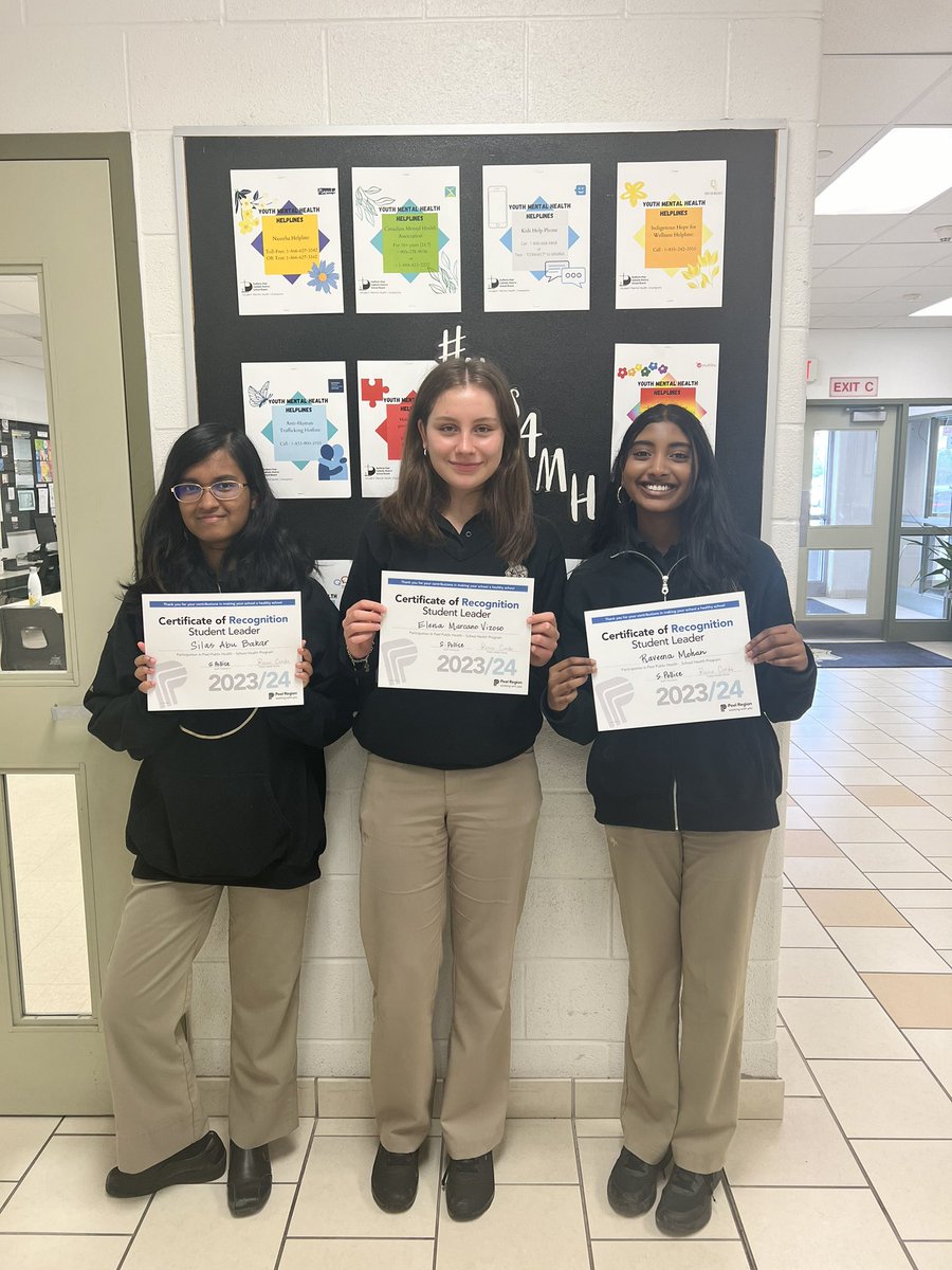 StudentSja's tweet photo. A big Congrats and Thank You, to our @sja_mississauga YES4MH Club for contributing to a happier &amp; healthier school. Thank you to Nurse Reena from @ROPpublichealth for your support and organizing our year-end celebration! https://t.co/JO1LHo0pTg