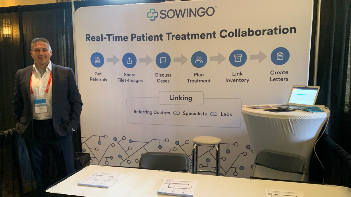 sowingo's tweet photo. Join Edgar at the Sowingo #CAOMS booth to learn how Sowingo is innovating in the dental industry with a revenue generating digital portal that gives referral based practices increased convention rates. #healthtech #sowingo #innovation https://t.co/As8yxxvrAA