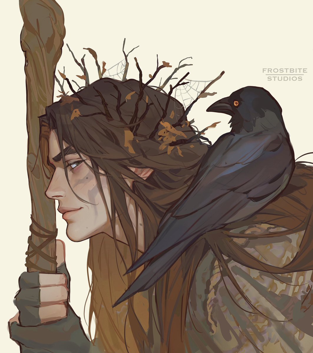 frostedsparrow's tweet photo. “Oh, I will give you the finest advice anyone’s ever given you. But you will not heed it.” 🍂🕸️
The Court Poet— Val Moren’s illustration for @hollyblack ‘s game Enemies &amp; Lovers: The Crown of Elfhame! #thecruelprince #thefolkoftheair #hollyblack https://t.co/sPgSFLxda3