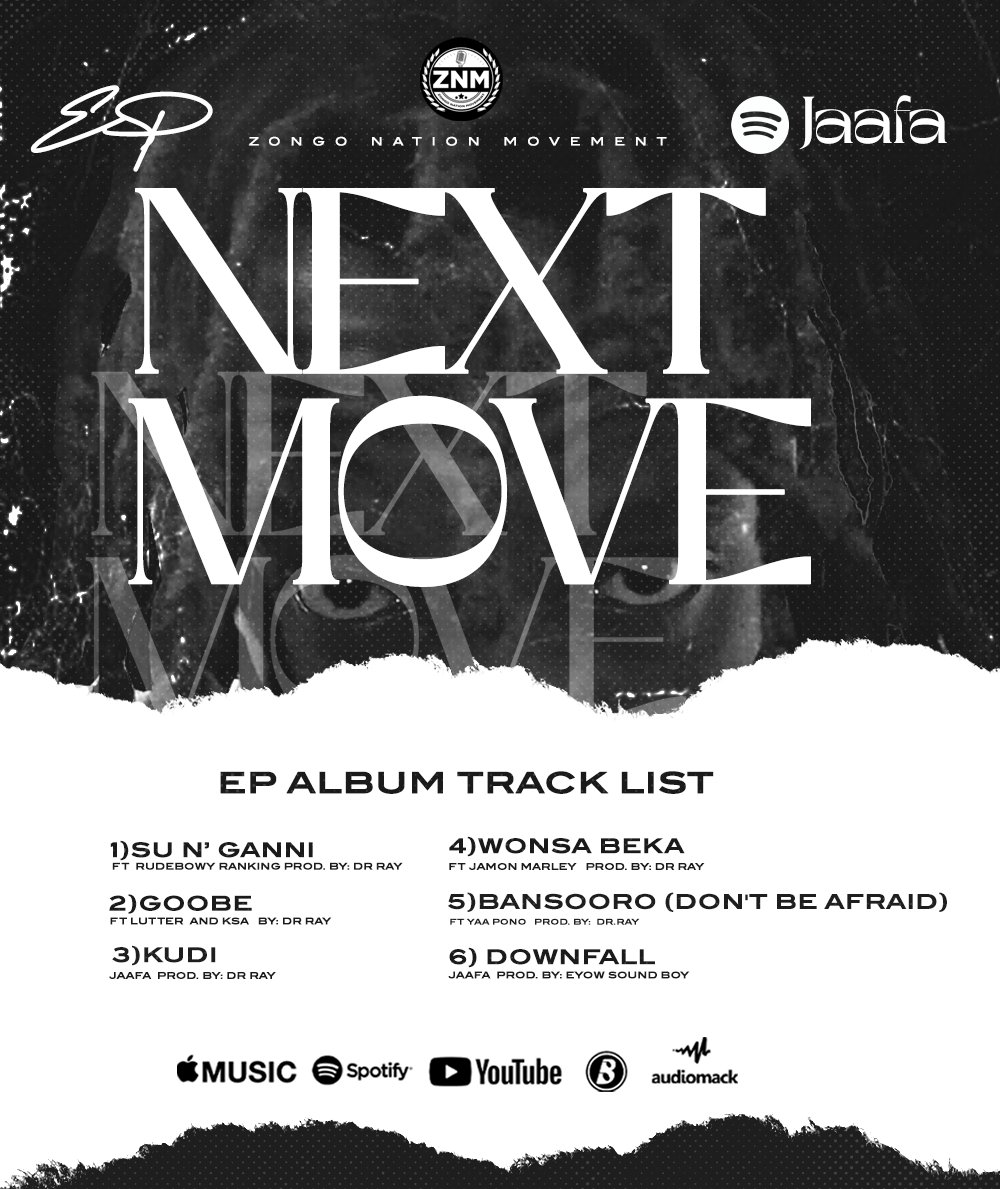 Jaafagh's tweet image. Pre-save my new album "NEXT MOVE EP" on Spotify: distrokid.com/hyperfollow/ja… (powered by @distrokid) 

#Konongo #Nextlevel