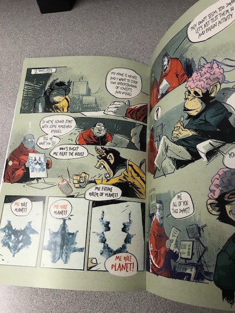 AngryApesNFT's tweet photo. Our holders are receiving their #AngryRiders comic book. So excited to see this, it has been a long time coming with a lot more to come.  Get your physical copy at https://t.co/GciHsUjpzk
#AAS 🦍 💥 https://t.co/lUrh49SUm5