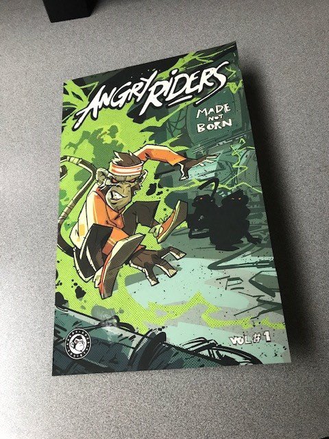 AngryApesNFT's tweet photo. Our holders are receiving their #AngryRiders comic book. So excited to see this, it has been a long time coming with a lot more to come.  Get your physical copy at https://t.co/GciHsUjpzk
#AAS 🦍 💥 https://t.co/lUrh49SUm5