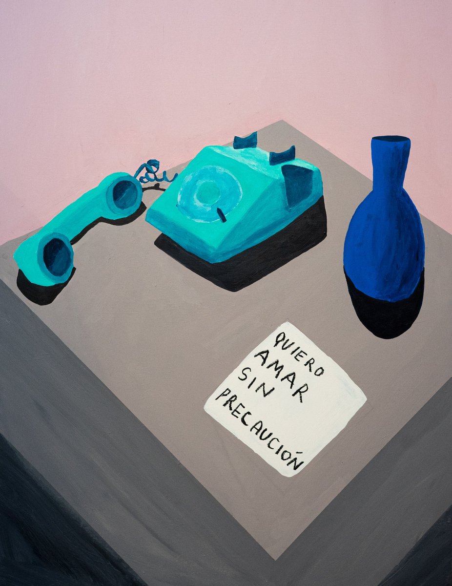 Fig. 1: “Amar sin precaución.” (Acrílico sobre madera)