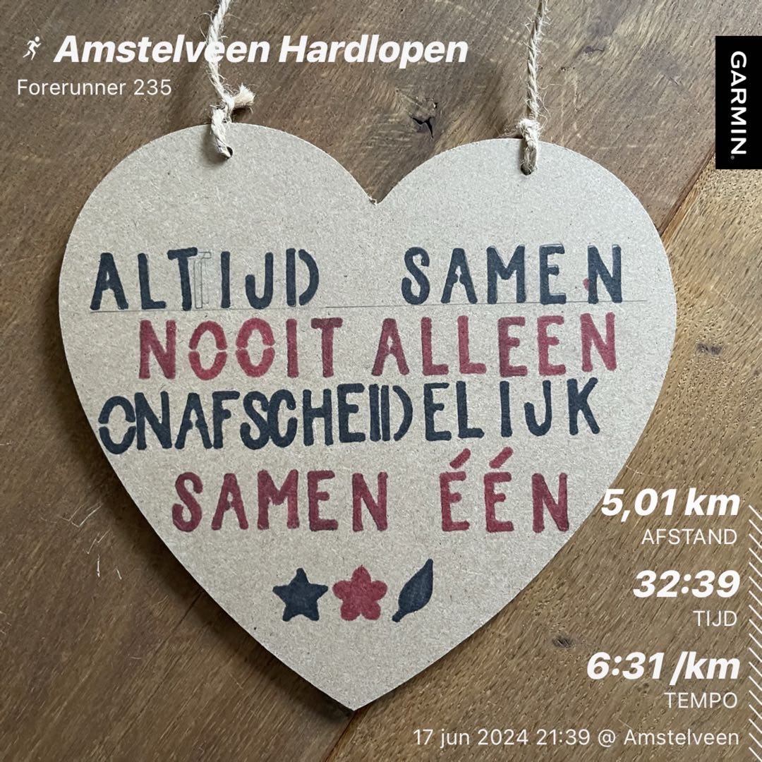 Slow run 🏃🏾‍♀️ ⁦<a href="/loopmaatjes/">Loopmaatjes</a>⁩ #loverunning #recovery #flu #missmyparemts❤️ #getfit ⁦<a href="/hardloopvriend/">Hardloopvriend</a>⁩ Nice evening with lots of ⚽️