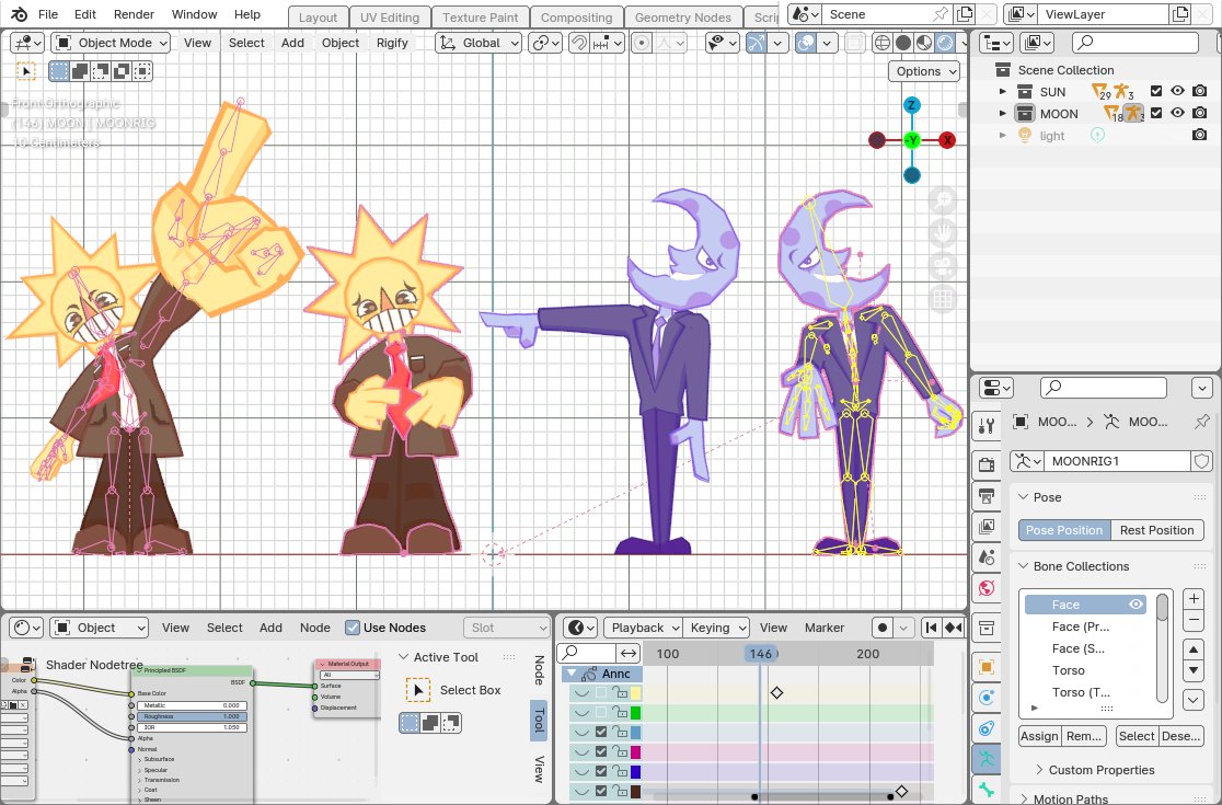 the difference is day &amp; night 
🌞🌜
3D MODELED IN BLENDER