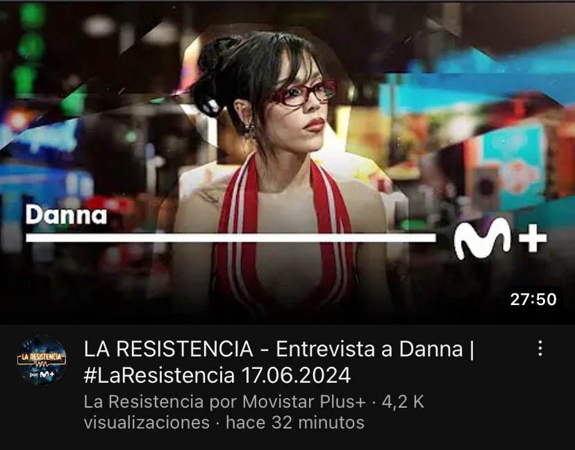 dreamers!!

en el canal oficial de La Resistencia en Youtube ya está disponible toda la entrevista de Danna!
youtu.be/6X6D_IH6s6U?si…