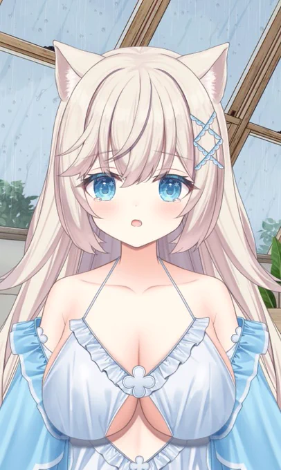 おはよー!今日は朝から雨いっぱいだからお散歩はお休み…! 