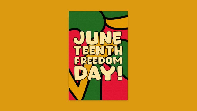 CardSnacks's tweet image. Happy #Juneteenth2023 from CardSnacks!✊🏿
How are you celebrating freedom?💚💛❤️
Retweet to be entered into our weekly drawing for a 25$ Amazon Gift Card! #Giveaway
PS: Check out this card we made to celebrate!
card.cardsnacks.com/m/i/9bznxm375c1
