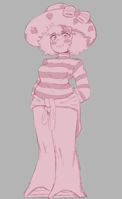 Decided to draw strawberry shortcake for no particular reason 