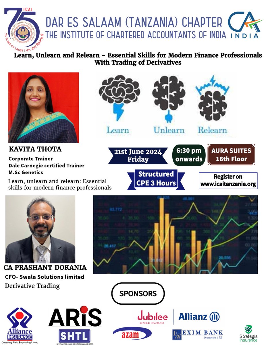 ICAI DSM CPE Event [3 hours]- Soft Skills &amp; Technical Skills on 21-Jun-2024, Friday, 6.30 pm onwards @ Aura Suites 16th Floor