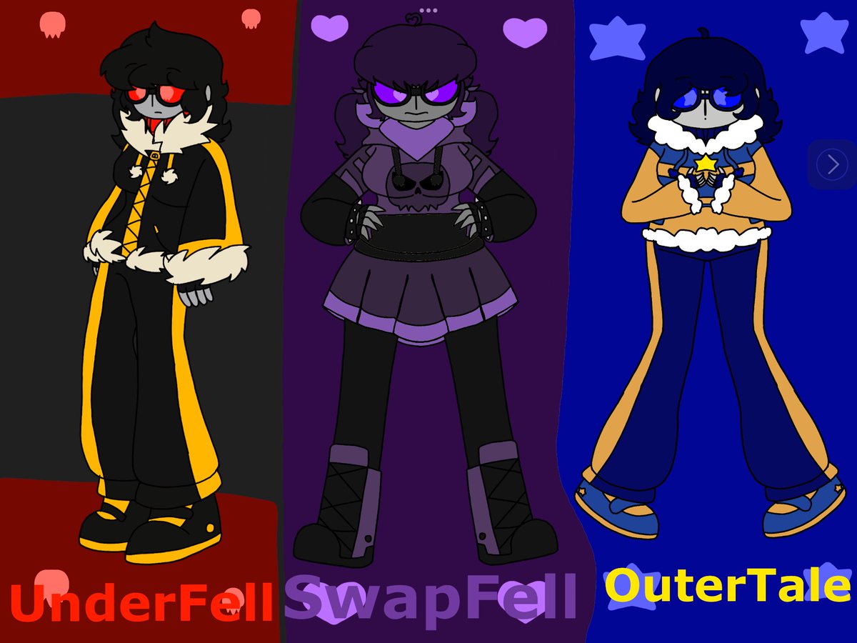 leannaplayer2's tweet photo. LeannaPlayer2 In UnderTale AUs 3. 
#underfell #swapfell #outertale #undertaleau #underverse #digitaldrawing #drawingdigital https://t.co/PVu6J2GJeq