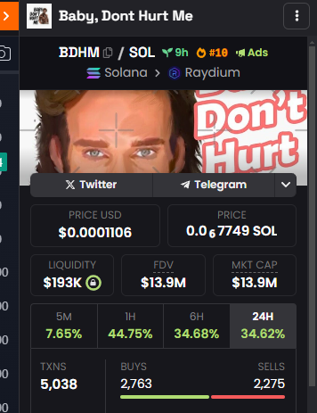BabyD0ntHurtMe1's tweet photo. We have entered the top 10 trending tokens on DexScreener! 🎉 This is just the beginning. #CryptoTop10 #Blockchain #DexScreener https://t.co/WUjbN0xGdo
