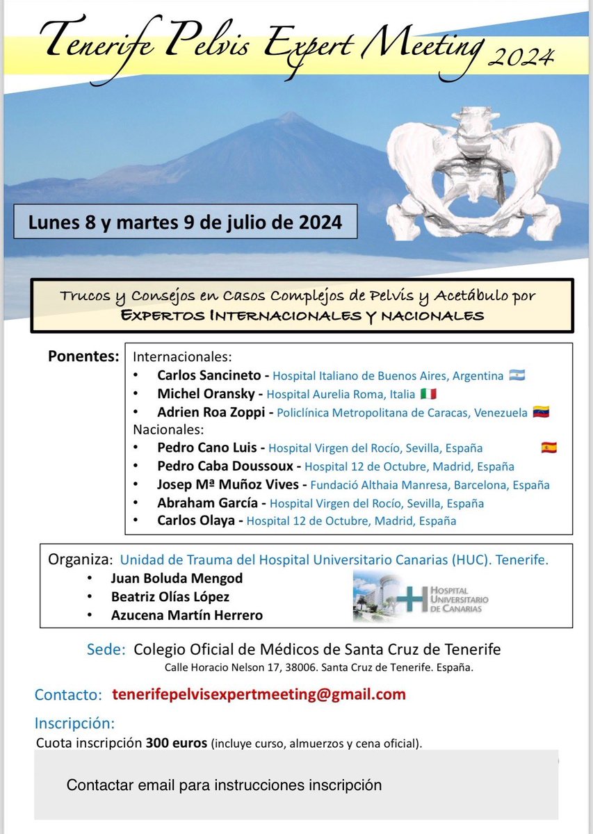 Tenerife Pelvis Expert Meeting tweet media