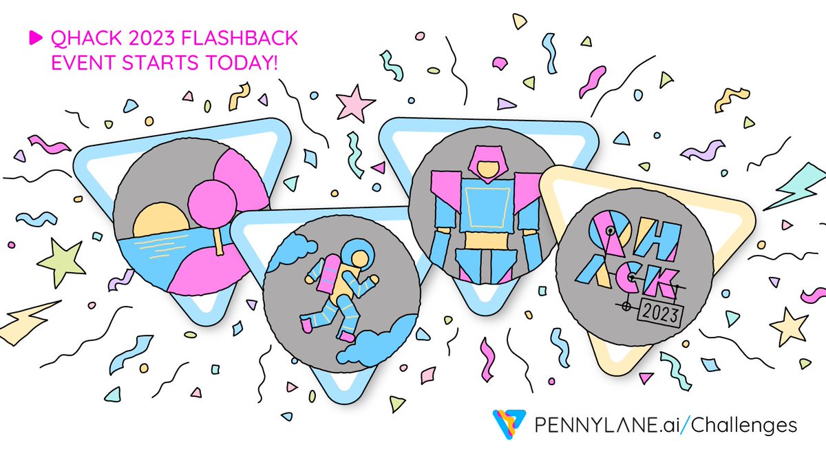 PennyLaneAI's tweet image. Are you a Shor Winner? 🏆What about a Sky Trotter? ☁️

Put your quantum programming skills to the test and find out in our #QHack2023 Flashback Event!

From now until June 24th, tackle epic challenges and earn limited-edition badges for your PL profile 👇

pennylane.ai/challenges/eve…