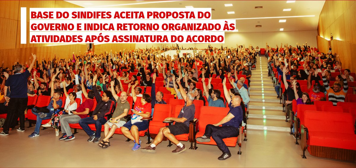 📢 Em Assembleia de Greve realizada nesta segunda, 17/6, os TAE da UFMG, CEFET-MG, UFVJM e IFMG deliberaram pela aceitação da proposta do governo, assinatura assinatura do acordo e retorno organizado da greve após assinatura Veja os detalhes em: l1nq.com/9HDYR