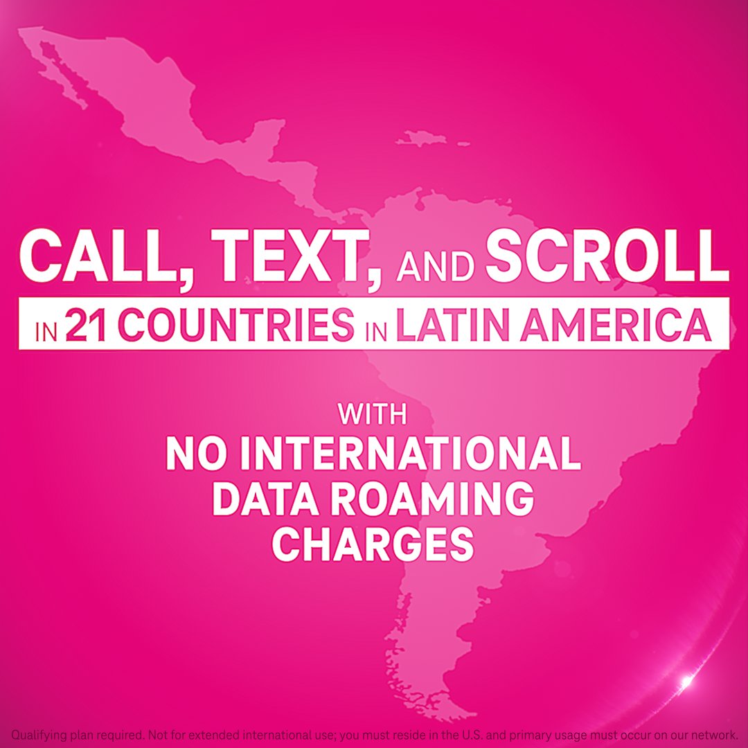 stay connected when you travel as a <a href="/tmobile/">T-Mobile</a> customer 👊 ms.spr.ly/6010YLq7n

#TeamMagenta