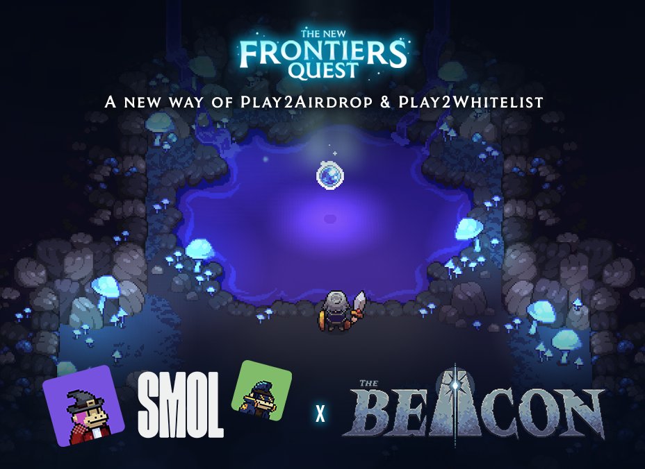 SMOL (@smolverse) on Twitter photo SMOLS!
We're excited to announce a giveaway in collaboration with <a href="/The_Beacon_GG/">The Beacon</a> for their New Frontiers Quest! We'll be giving away 20 Writ of Passage WL Spots 🎁📜
HOW TO ENTER
✅ RT + Like
✅ Follow <a href="/smolverse/">SMOL</a> <a href="/smolbound/">Smolbound</a> & <a href="/The_Beacon_GG/">The Beacon</a>
✅ Tag a friend
The New Frontiers SMOLS!
We're excited to announce a giveaway in collaboration with <a href="/The_Beacon_GG/">The Beacon</a> for their New Frontiers Quest! We'll be giving away 20 Writ of Passage WL Spots 🎁📜
HOW TO ENTER
✅ RT + Like
✅ Follow <a href="/smolverse/">SMOL</a> <a href="/smolbound/">Smolbound</a> & <a href="/The_Beacon_GG/">The Beacon</a>
✅ Tag a friend
The New Frontiers