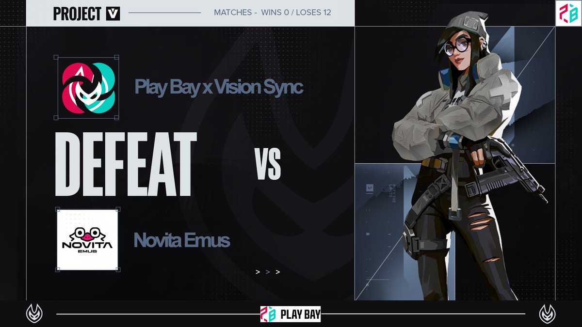 We lost 0-2 to @EMUs_Val today. Guess it's time to rethink our strategy and maybe try not losing next time.

#VISION #GG