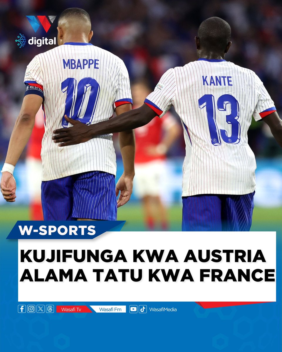Goli la dakika ya 38 alilojifunga Maximillian Wober kutoka Austria limewapa Ufaransa alama tatu katika mchezo wao wa kwanza wa Euro 2024, mchezo uliomalizika hivi punde katika Dimba la Merkur Speil huko Ujerumani.

FT: Austria 0-1 France 

⚽️ Wober 38’ (OG)

#WasafiSports