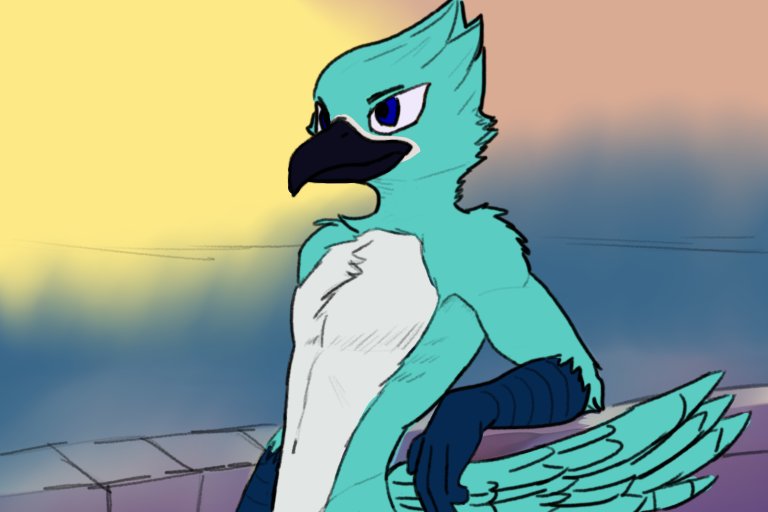 This is Vincent, my anthro falcon boyo
He's very mischievous, cuddly and is typically in the mood for anything vore related lol(that being said he is open to being eaten but prefers being the pred~
(First post here :3 )