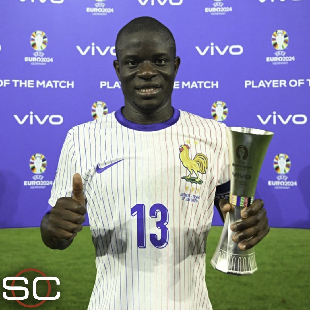 N'Golo Kanté, el MVP del debut francés en la Eurocopa: ¡MOTORCITO! ¿Puntaje para su partido vs. Austria?
