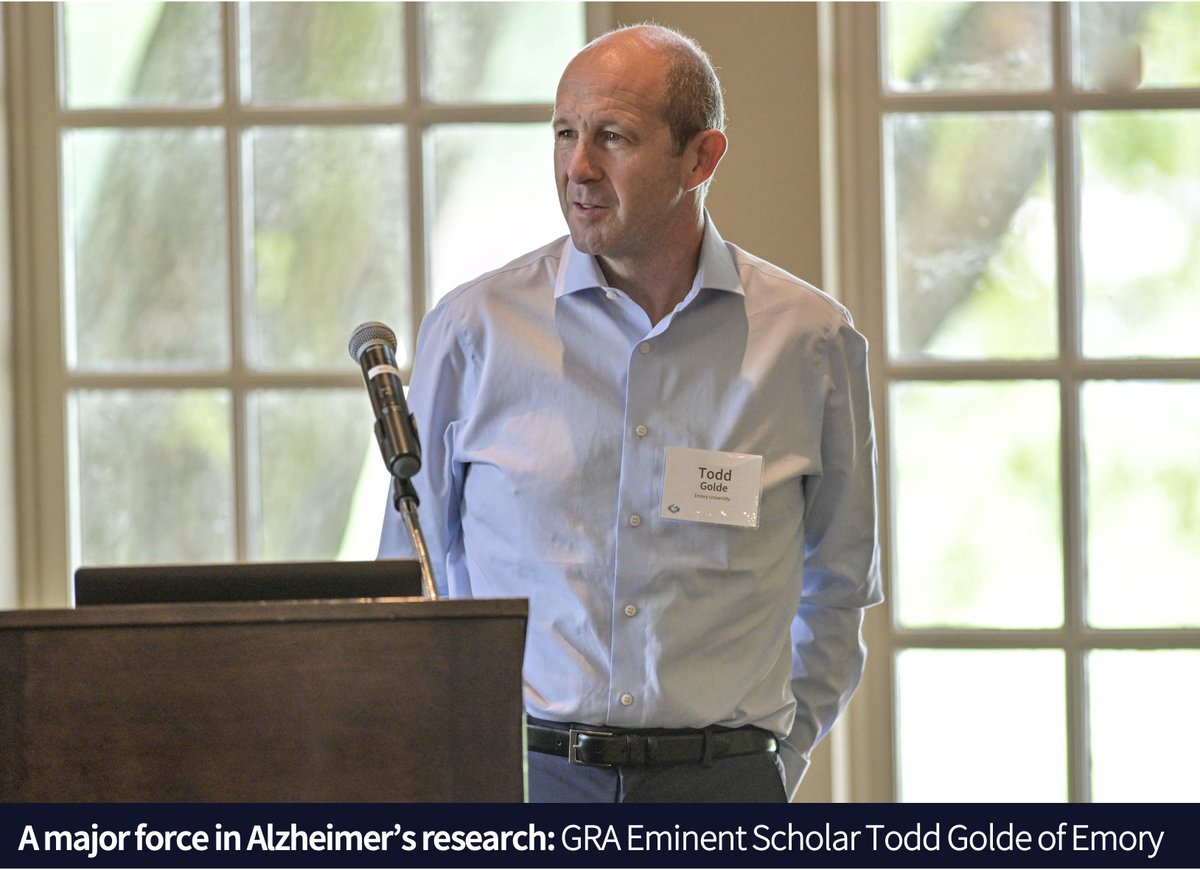 Georgia Research Alliance (@ga_res_alliance) on Twitter photo GRA Eminent Scholar Todd Golde of <a href="/EmoryUniversity/">Emory University</a> is another major contributor to solving #Alzheimer’s. We celebrate his work this Alzheimer’s and Brain Awareness Month: bit.ly/3zfjTNJ #EndAlz #GoodforGeorgia GRA Eminent Scholar Todd Golde of <a href="/EmoryUniversity/">Emory University</a> is another major contributor to solving #Alzheimer’s. We celebrate his work this Alzheimer’s and Brain Awareness Month: bit.ly/3zfjTNJ #EndAlz #GoodforGeorgia