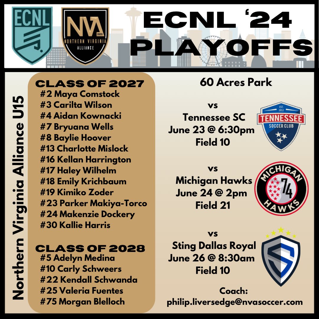 ECNL National Playoffs‼️