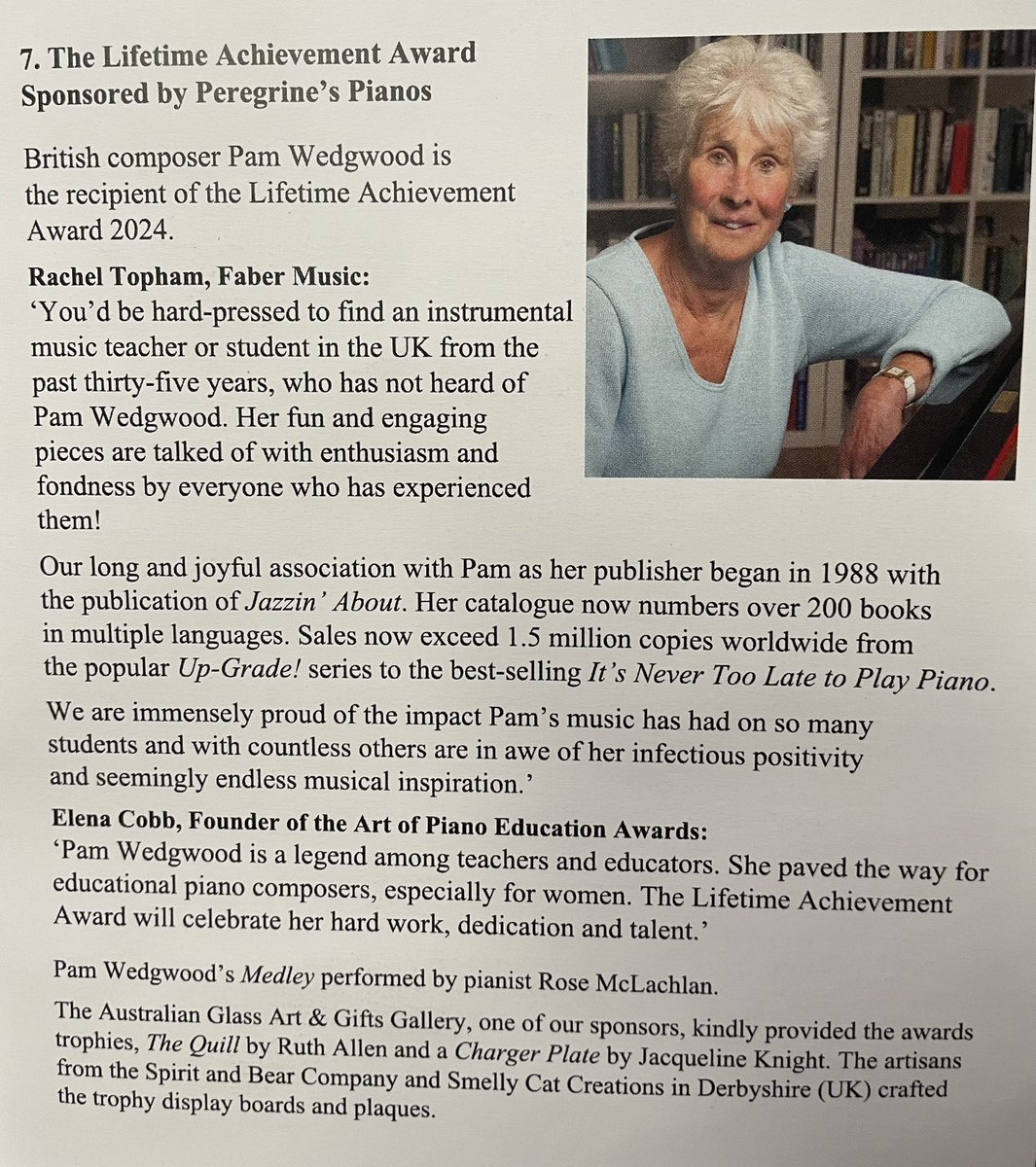 racheltopham's tweet photo. Huge heartfelt congratulations to Pam on this wonderful recognition this evening. 🩷 https://t.co/u5iTv3Tybb