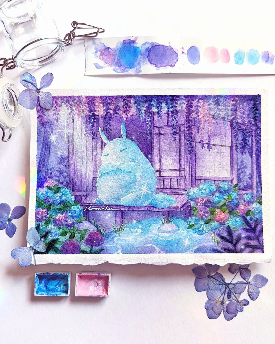 moonchu_'s tweet photo. in memory of my cousin.
shout out to all of you missing someone.
may you meet them often in your dreams.
#moonchu #illustration #totoro https://t.co/JLV5nG7umy