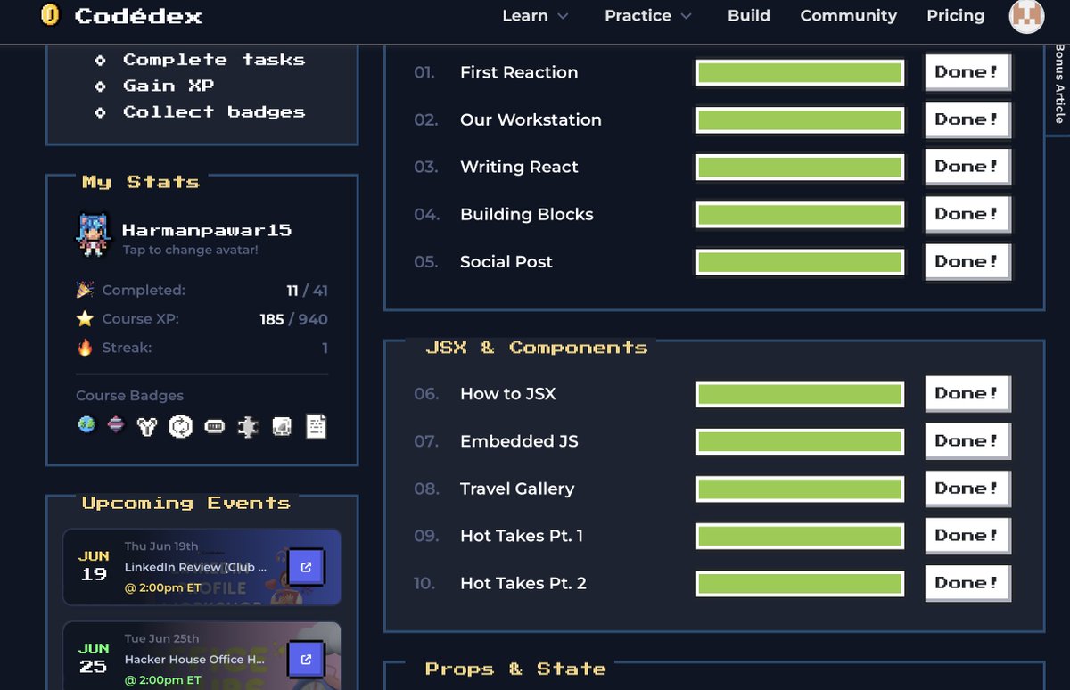 Day 3/30 of #30nitesofcode with @codedexio
-> Continued with React Tutorial
-> Learn in Depth About Redux
-> Did Some Debugging in my Redux Project
-> Add Products list to my Client Website
#React #WebDevelopment #OpenSource #JavaScript #30DaysOfCode #codinglife #codedex
