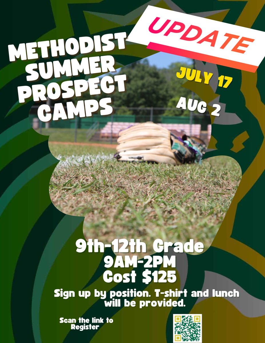 UPDATE!! Date change to July 17 for our first Hs Prospect Camp 

campscui.active.com/orgs/Methodist…