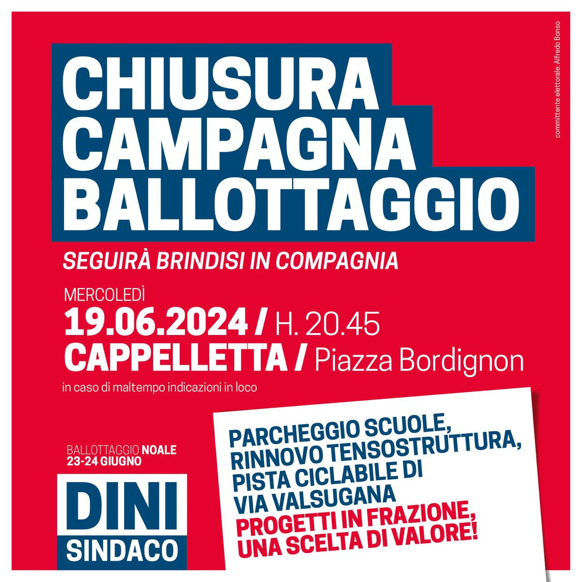 AlessandraDini's tweet photo. #DINIsindaco #incontri #ballottaggio Domenica 23 giugno 7:00/23:00 e Lunedì 24 giugno 7:00/15:00 Fai una scelta di valore ♥️ #votaDINI https://t.co/eTjZCicenE
