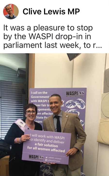 NorfolkWaspi's tweet image. Hope we can still rely on your support Clive? #WASPI #notgoingaway. #fairandfastcompensation