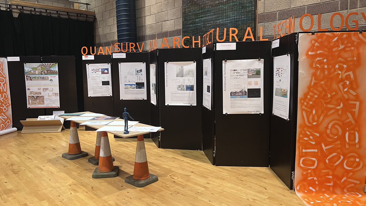 KarenColville3's tweet image. All set to go tomorrow for the 9am opening of the @exhibition24 @BuiltFife end of year show @fifecollege We would love to see you there @RothesHalls to support the future designers, architects, technologists and surveyors. #EducationIsKey