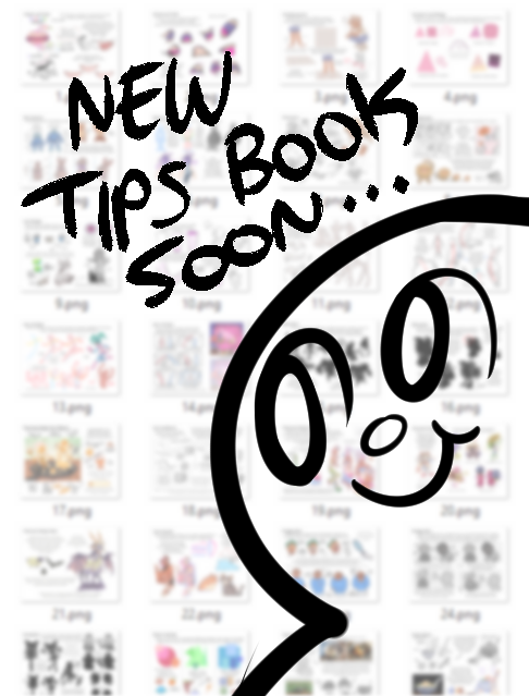 so for my 𝟑𝐫𝐝 tips and tricks pdf i'm focusing on character and shape design !!

 it's close to being done but does anyone have suggestions on stuff i should try to cover....? O__O 