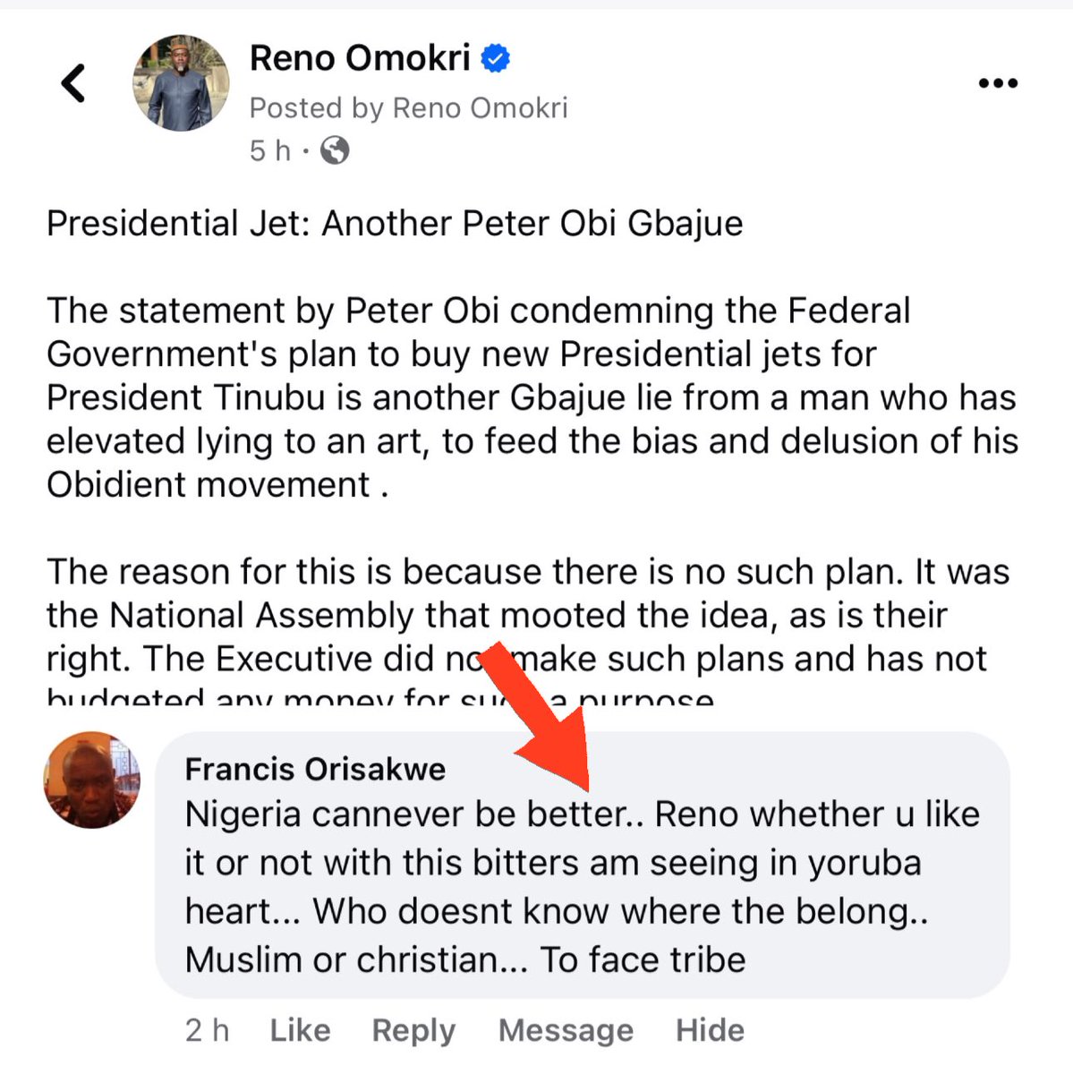 renoomokri's tweet photo. Dear Orisakwe,

Thank you for your feedback. But are you sure the Yoruba are bitter two face people? There are arguably more wealthy Igbo people in Yorubaland than in Igboland. How would this be possible if the Yoruba are bitter and two faced? There are thousands of Igbos elected in Lagos alone, or employed by the Lagos State Government. In the entire Southeast, you don't have up to one hundred Yoruba persons employed in the civil services each of the five states.

Additionally, if you look at the voting pattern of the #NigerianElections2023, you will agree that every geopolitical zone voted for all three major Presidential candidates except the Southeast. The Southwest was the most liberal zone in terms of voting pattern, with Peter Obi getting 45% of votes in Lagos, almost 15% in Oyo, etc. 

In contrast, both Atiku and Tinubu could not get any meaningful votes in any Southeastern state. They voted tribally. 

Orisakwe, let us go back in history. Just before the outbreak of the civil war, Alex Ekwueme left Lagos for the Eastern Region, like most prudent Igbos. 

After the war, he returned to Lagos and, surprisingly, met his house in a renovated condition. While he was wondering what happened, his neighbour, Mr. Subomi Balogun, approached him and gave him his back rent in cash. 

Your own leader, Nnamdi Azikiwe, abandoned your region during the war and fled to Lagos to join General Gowon, yet a Yoruba saboteur, in the person of Wole Soyinka, was jailed by Gowon from 1967 to 1969, for advocating for Biafra. 

Everybody around Aguiyi Ironsi abandoned him. Everybody, except Colonel Adekunle Fajuyi, who refused to abandon his guest, and VOLUNTARILY followed him to death. After Ironsi’s death, General Adebayo looked after Ironsi’s children, who lived with him in his house. 

After Chukwuma Nzeogwu was killed, it was his friend, Olusegun Obasanjo that looked after his mother, and ensured all his siblings were educated.

This same Olusegun Obasanjo ended the civil war and ensured that troops under his command did not take out revenge against civilians, as was done by troops under the command of the late Murtala Mohammed. 

Additionally, when he became President, Olusegun Obasanjo remembered the children of Emmanuel Ifeajuna and did something powerful for them that i am not allowed to say publicly. 
Yet, with these glaring facts, you accuse the Yoruba of being two faced and bitter.

Anyway, thanks again, and may God bless you. 

#TableShaker