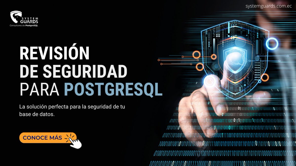 systemguards's tweet photo. 🔒 SYSTEMGUARDS ofrece tranquilidad con su servicio de Revisión de Seguridad para PostgreSQL. Duerme tranquilo sabiendo que tus datos están seguros con nosotros. Para solicitar más información, ingresa a 👉 https://t.co/LtuvYknvsI  #SeguridadDeDatos #SYSTEMGUARDS #PostgreSQL https://t.co/oqzZxf7I8w