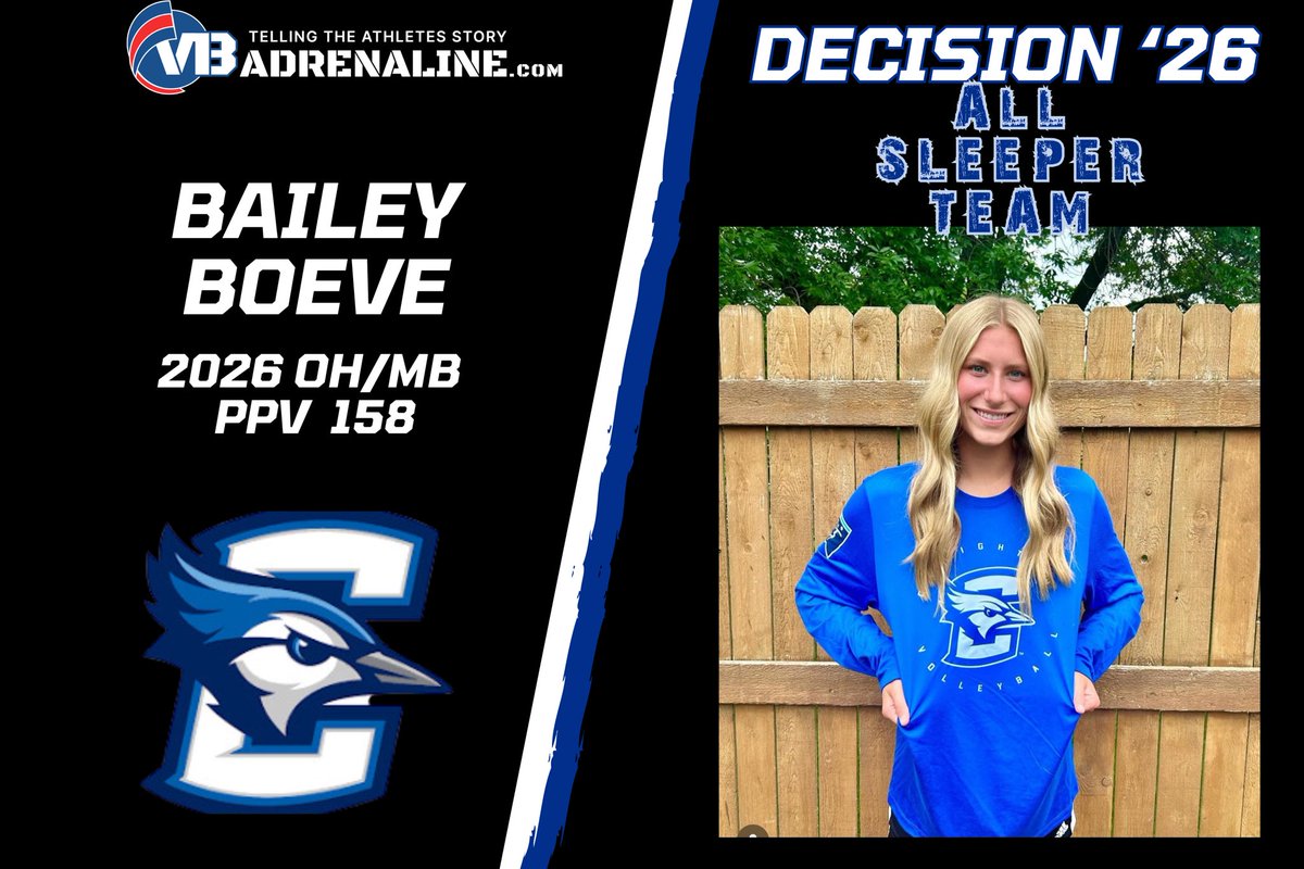 VB Adrenaline (@vbadrenaline) on Twitter photo #LETSGO absolutely love this one <a href="/BaileyBoeve/">Bailey Boeve</a> chooses <a href="/CreightonVB/">Creighton Volleyball</a> and she will explode at the next level. Sami and I saw her in a gym 3 yrs ago and she was the best player that day as an 8th grader. Has played MB I think she will take off on the pin. Small town kid plays every #LETSGO absolutely love this one <a href="/BaileyBoeve/">Bailey Boeve</a> chooses <a href="/CreightonVB/">Creighton Volleyball</a> and she will explode at the next level. Sami and I saw her in a gym 3 yrs ago and she was the best player that day as an 8th grader. Has played MB I think she will take off on the pin. Small town kid plays every