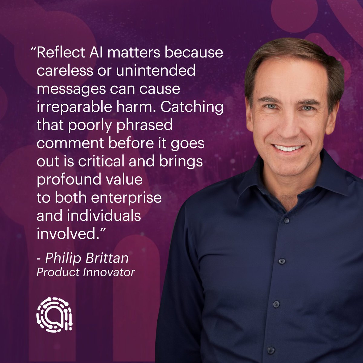 alphy_co's tweet image. We’re blushing with pride hearing how our #ReflectAI is being received! After years of hard work to introduce a one-of-a-kind solution, we’re grateful to know industry leaders and experts like Salvatore Scire, Jason Zann, @psjbrittan, and @GunnerBrown have such positive feedback.