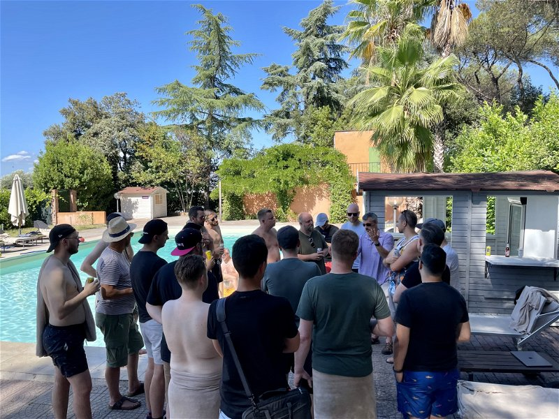 statamic's tweet photo. We had a group session on what "Enterprise Statamic" could look like, based on quite a lot of interest.
We did it at the pool. This is how we Enterprise at #flatcamp. https://t.co/SCabdYrsnH