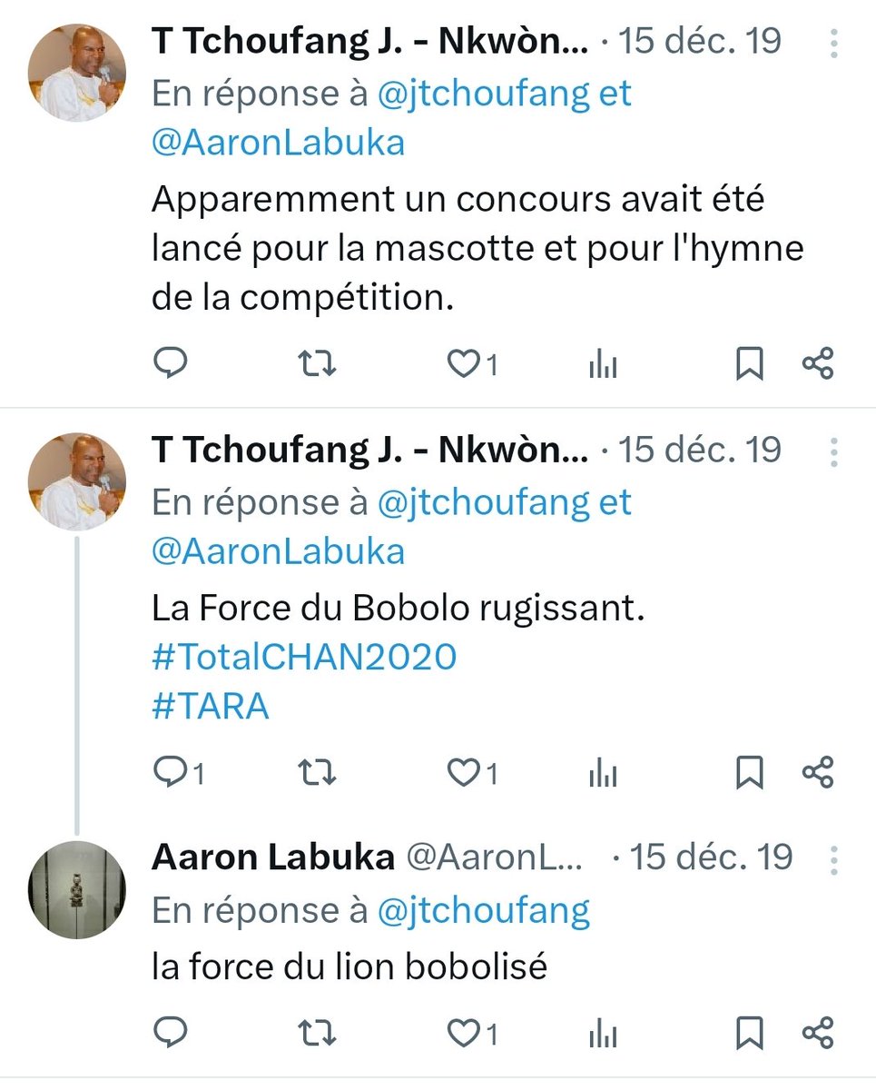 jtchoufang's tweet photo. @Ledawa D'attendre de voir la mascotte en vrai.
Des fois qu'on nous referait le coup du Lion bobolisé, qu'on avait appelé #Tara, pour animer le #CHAN2020.
Cette mascotte avait aiguisé la verve littéraire de plus d'un, dont @AaronLabuka.
Souvenirs... https://t.co/6o1LOzVAE4