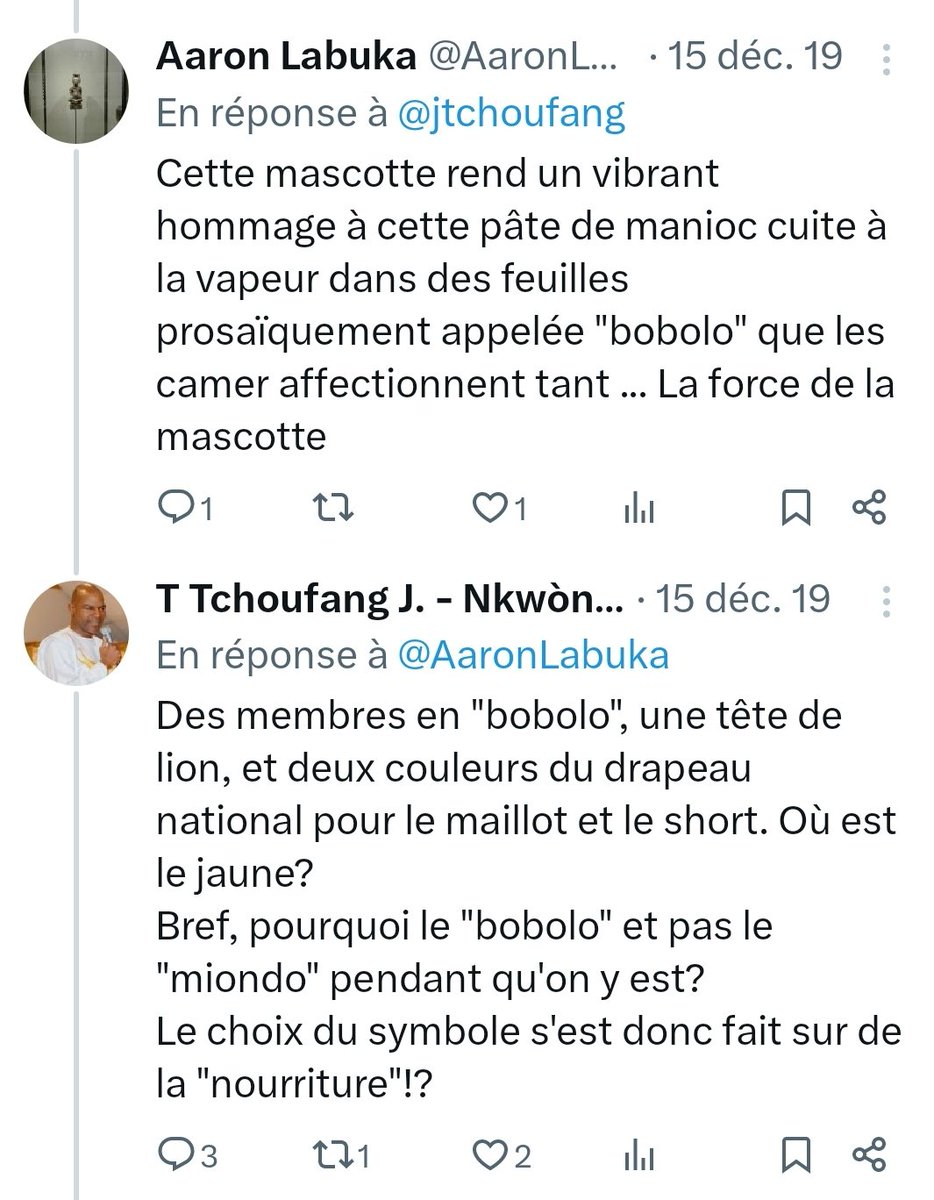 jtchoufang's tweet photo. @Ledawa D'attendre de voir la mascotte en vrai.
Des fois qu'on nous referait le coup du Lion bobolisé, qu'on avait appelé #Tara, pour animer le #CHAN2020.
Cette mascotte avait aiguisé la verve littéraire de plus d'un, dont @AaronLabuka.
Souvenirs... https://t.co/6o1LOzVAE4