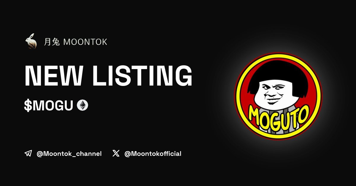 ⚡ 月兔雷霆 - Moontok Xpress

Moguto ($MOGU)
moontok.io/coins/moguto-2

0x203e5b63394FD27180daf86Ea80AfE94253F8b94

LIQ: $231,276 | MC: $1,995,878

#altcoin #memecoins @mogutoerc20 @moontokofficial