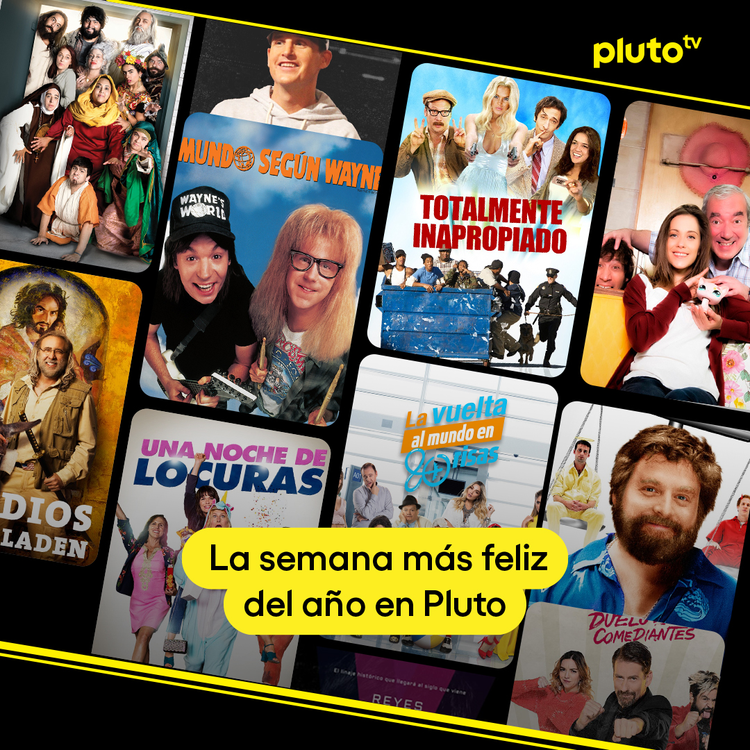 PlutoTVAR's tweet image. 🎉✨ ¡Festejá en mi app el Día más Feliz del Año!✨🎉

La vida es solo una y cada momento cuenta,  por eso tengo una semana exclusiva en Pluto para celebrar con vos lo que más te gusta en mi app. 📺🍿🤭 

#YellowWeek #YellowDay