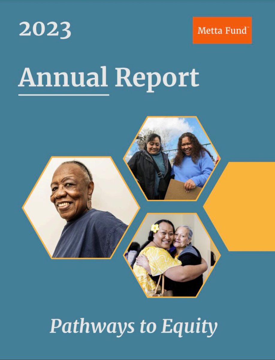 <a href="/MettaFund/">Metta Fund</a>’s 2023 annual report is hot off the press!

This year’s report places a special focus on the dedicated work of our grant partners, who help build #belonging and #care for #elders every day.

mettafund.org/news/2023-year…